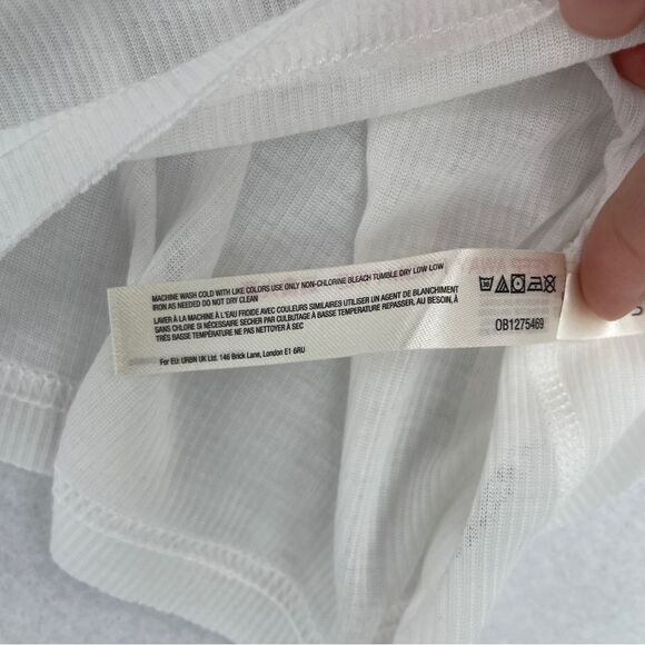 -FP Movement by Free People Very Varsity Women's Ribbed Sheer Tank Top NWT XS - Picture 9 of 15